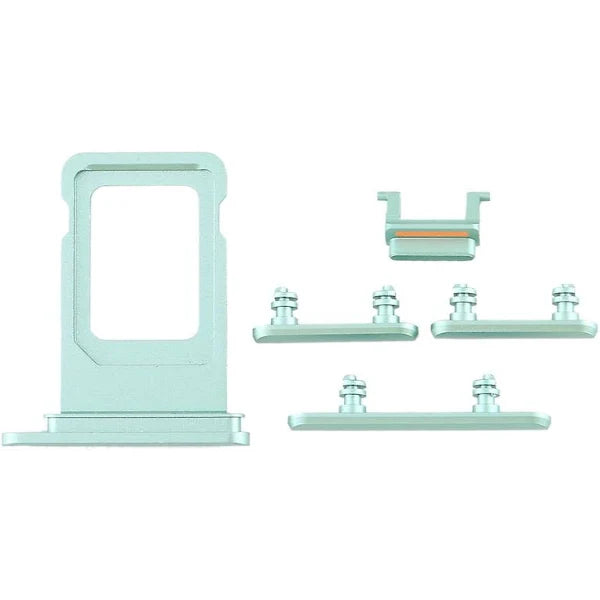 SIM Card Tray and Side Button for iPhone 11-Green SIM Card Tray and Side Button for iPhone 11-Green